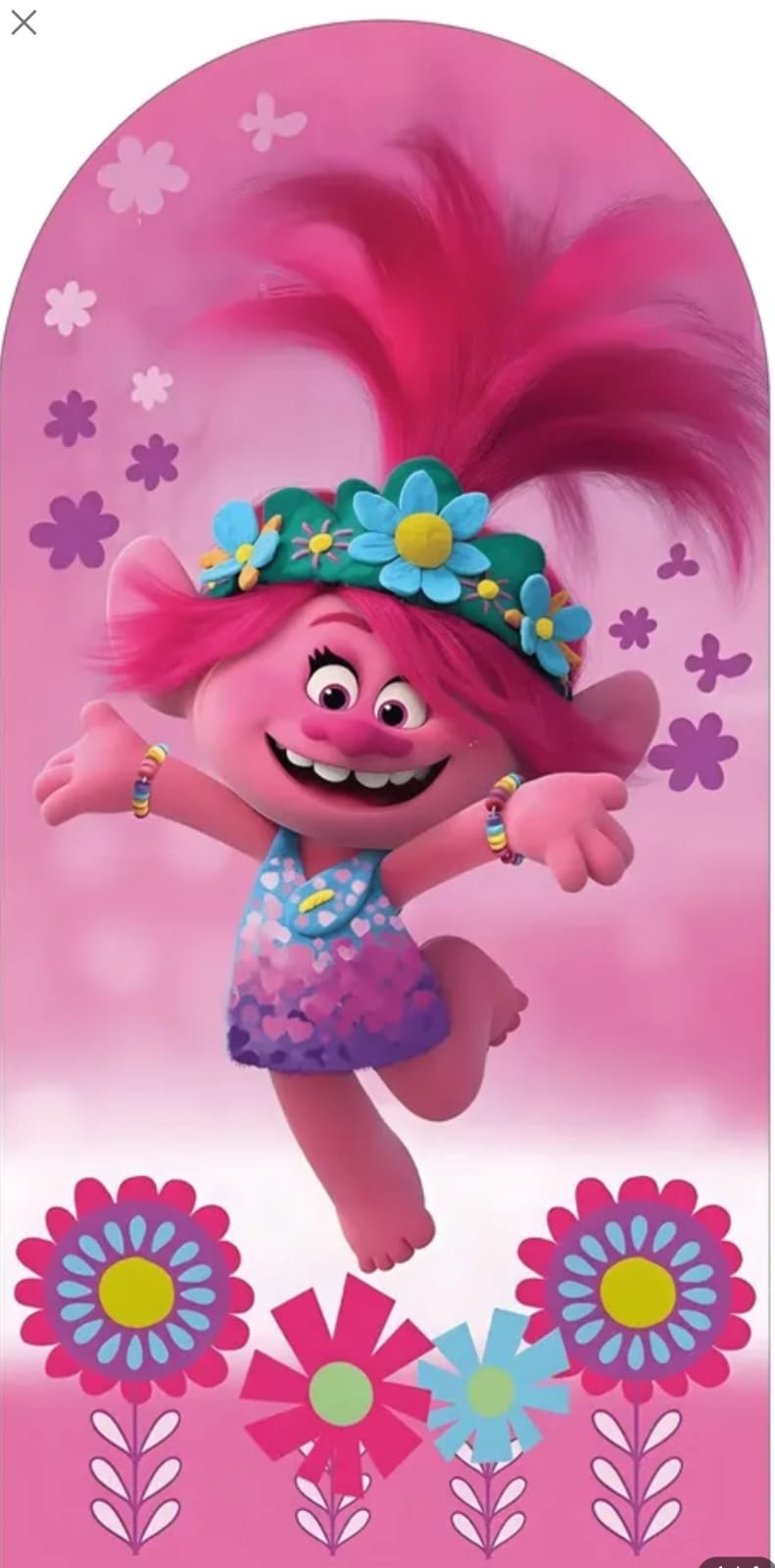 Princesa Poppy sorrindo